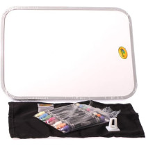 Crayola Dual-Sided Dry Erase Board Set With Bright Crayons