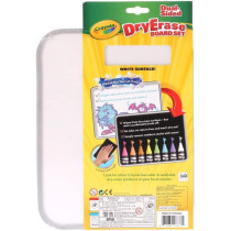 Crayola Dual-Sided Dry Erase Board Set With Bright Crayons