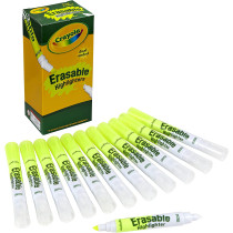 Crayola 12 Ct. Bulk Set Dual-Ended Erasable Highlighter