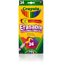 Crayola Erasable Colored Pencils, 24 Count
