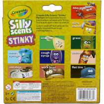 Crayola Silly Scents Stinky, Washable, Broad Line Markers, 10 Count