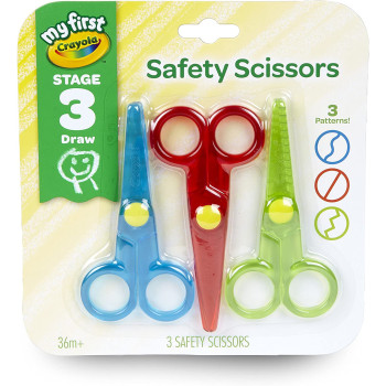 Crayola My First Crayola Safety Scissors, 3 Count
