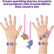 Crayola Glitter Dots Jewelry Kit, Glitter Craft Kit