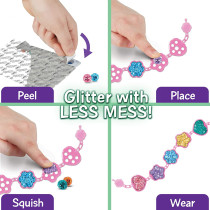 Crayola Glitter Dots Jewelry Kit, Glitter Craft Kit