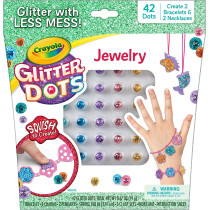 Crayola Glitter Dots Jewelry Kit, Glitter Craft Kit