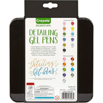 Crayola Signature Detailing Gel Pens, 20 Count