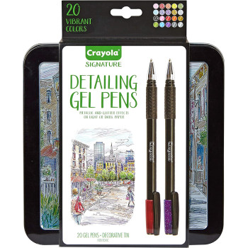 Crayola Signature Detailing Gel Pens, 20 Count