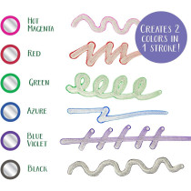 Crayola Signature Metallic Outline Paint Markers, 6 Count