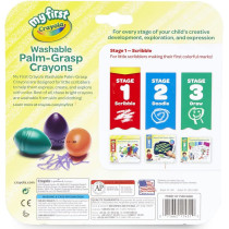 Crayola Palm Grasp Toddler Crayons, 6 Count