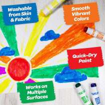 Crayola Washable Paint Sticks, Kids Paint Set, 6 Count