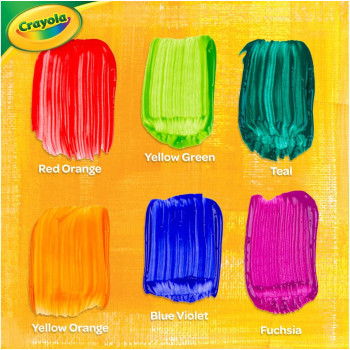Crayola Washable Project Paint Set, Bold Colors