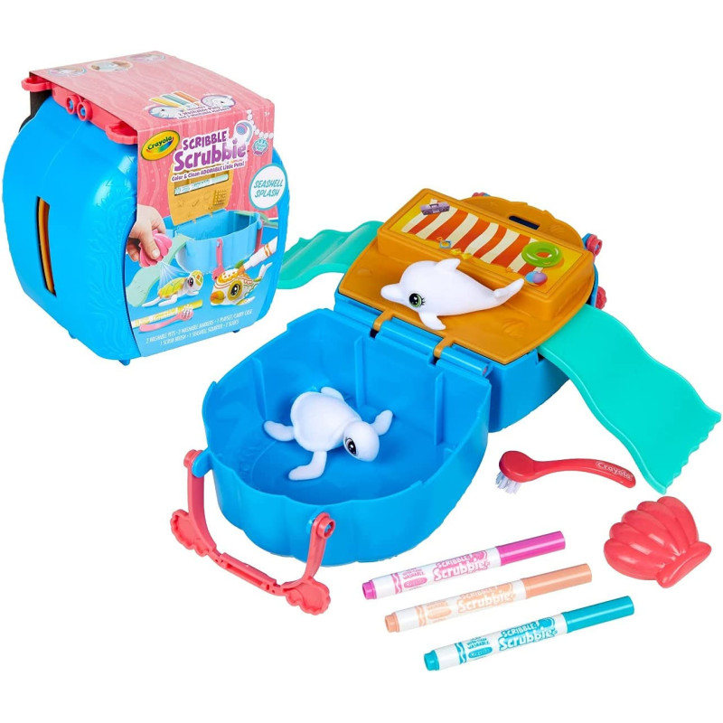 Crayola Scribble Scrubbie Pets Seashell Splash Playset
