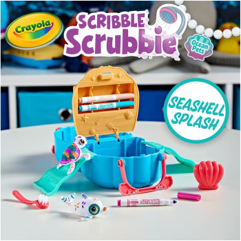 Crayola Scribble Scrubbie Pets Seashell Splash Playset