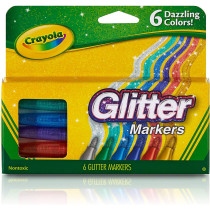Crayola 6 Ct Glitter Markers