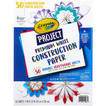 Crayola  Project 50 Ct. Premium White Construction Paper