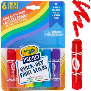 Crayola  Project 6 Ct. Quick Dry Paint Sticks
