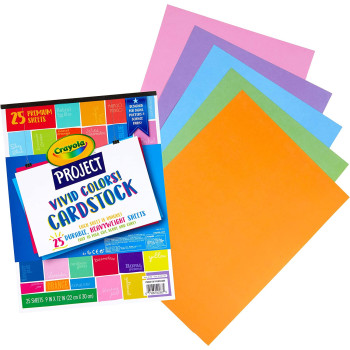 Crayola Project 25 Ct. Cardstock, Vivid Colors