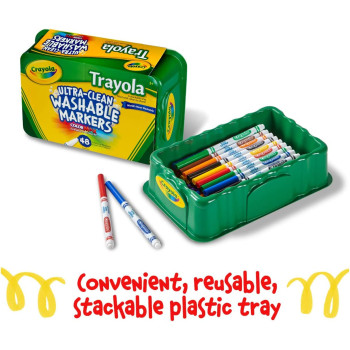 Crayola 48 Ct. Trayola Ultra-Clean Washable Markers Fine Line