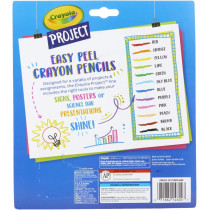 Crayola 12Ct Easy Peel Crayon Pencils