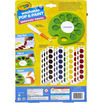 Crayola Pop & Paint Washable Watercolor Palette
