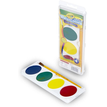 Crayola 4 Ct. Jumbo Pans With Plastic Handled Brush