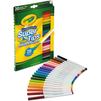 Crayola 20 Ct. Washable Super Tips Markers