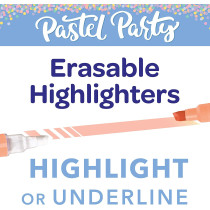 Crayola 6 Ct. Take Note! Erasable Highlighters, Pastel Party