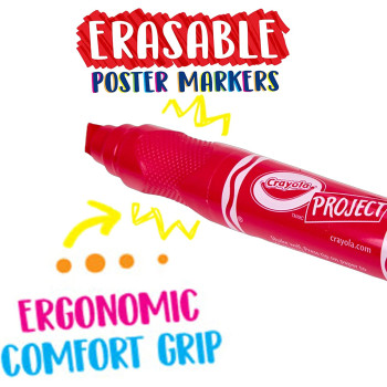 Crayola Project 6 Ct. Erasable Poster Markers