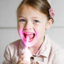 Innogio Giraffe Sonic Toothbrush For Kids Pink