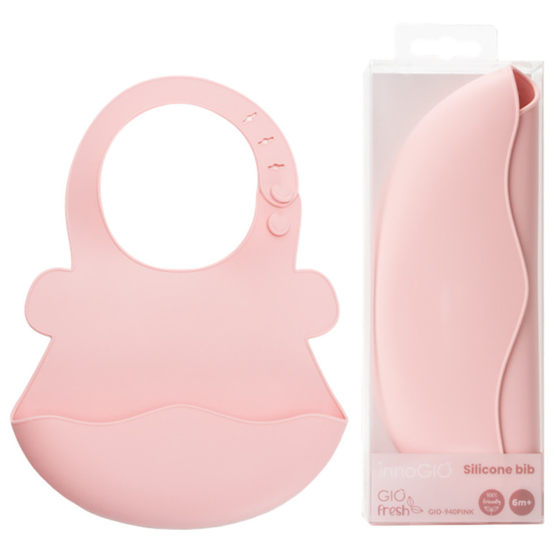 Innogio Silicone Bib Pink