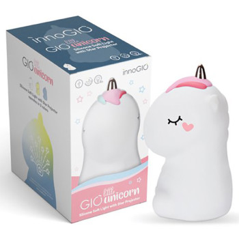 Innogio Little Unicorn Kids Silicone Night Light With Star Projector