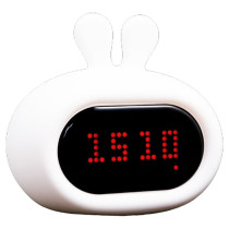 Innogio Rabbit Alarm Clock And Silicone Night Light Rechargeable