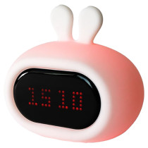 Innogio Rabbit Alarm Clock And Silicone Night Light Rechargeable