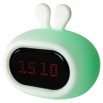 Innogio Rabbit Alarm Clock And Silicone Night Light Rechargeable
