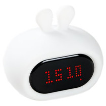 Innogio Rabbit Alarm Clock And Silicone Night Light Rechargeable