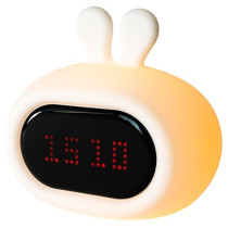 Innogio Rabbit Alarm Clock And Silicone Night Light Rechargeable