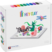 Hey Clay Bugs Colorful Kids Modeling Air Dry Clay 18 Cans With Fun Interactive App