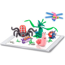 Hey Clay Bugs Colorful Kids Modeling Air Dry Clay 18 Cans With Fun Interactive App