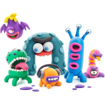 Hey Clay Aliens Colorful Kids Modeling Air Dry Clay 18 Cans With Fun Interactive App