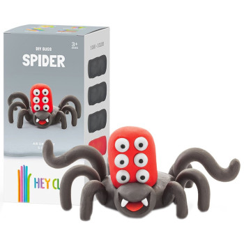 Hey Clay Spider Colorful Kids Modeling Air Dry Clay 5 Cans