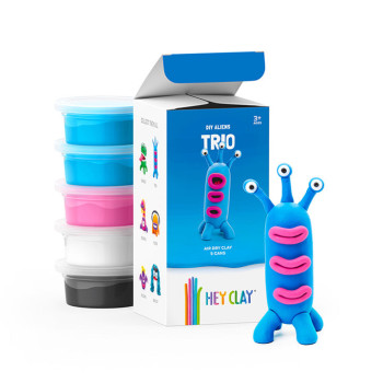 Hey Clay Trio Colorful Kids Modeling Air Dry Clay 5 Cans