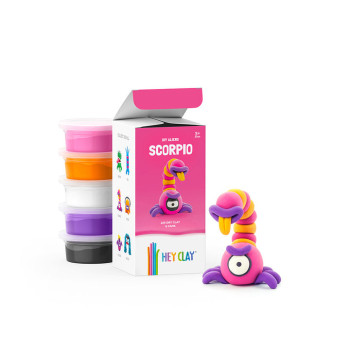 Hey Clay Scorpio Colorful Kids Modeling Air Dry Clay 5 Cans