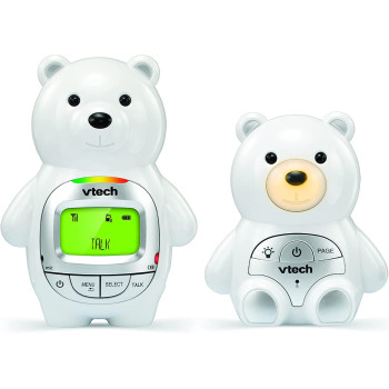 Vtech Baby Bear Digital Audio Monitor With Up To 1000 Ft Indicator Night Light Loop And Parent Unit Whit