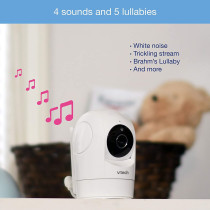 Vtech 5 Digital Video Baby Monitor With Pan And Tilt Camera Fullcolor And Access Works With Iosandroid