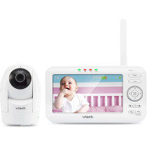 Vtech 5 Digital Video Baby Monitor With Pan And Tilt Camera Fullcolor And Access Works With Iosandroid
