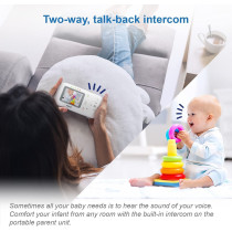 Vtech Vm320 Video Baby Monitor Invisible Night Vision Soothing Sounds 2Way2.4 Color Lcd Screen Smart Choice Product