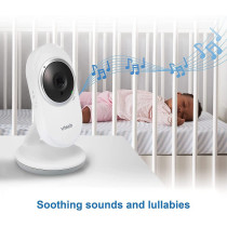 Vtech Vm320 Video Baby Monitor Invisible Night Vision Soothing Sounds 2Way2.4 Color Lcd Screen Smart Choice Product