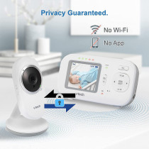 Vtech Vm320 Video Baby Monitor Invisible Night Vision Soothing Sounds 2Way2.4 Color Lcd Screen Smart Choice Product