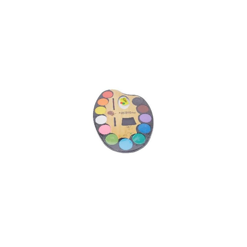 Alisun Artist Palette With Water Colors Set Multicolour