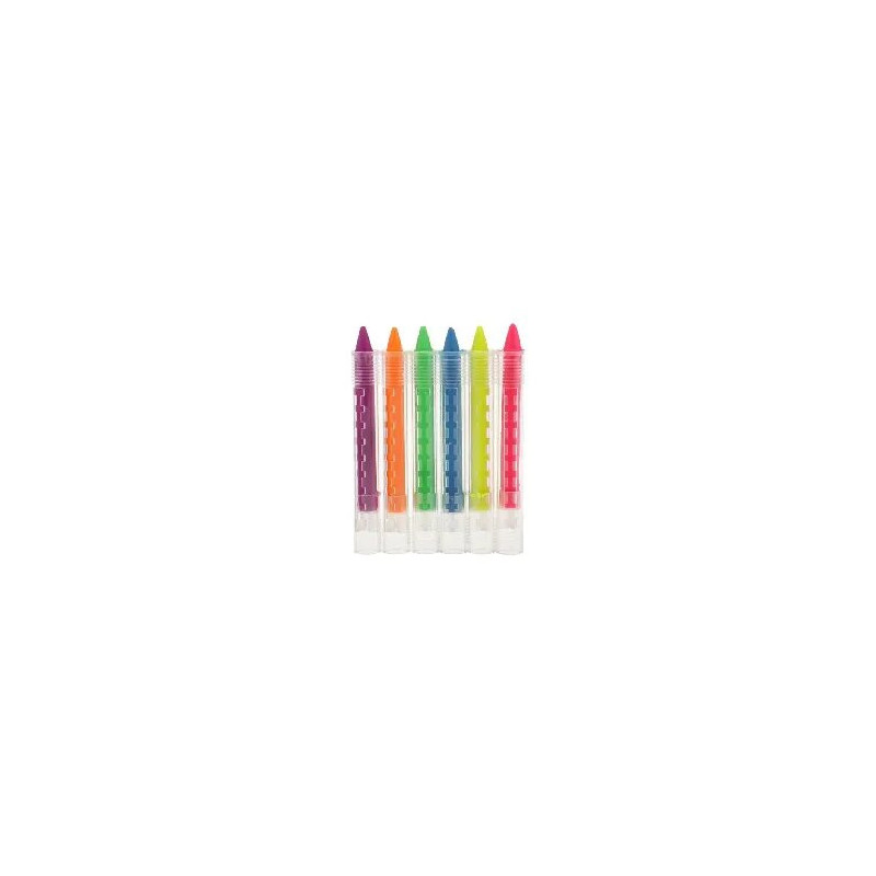 Segolike 6Piece Neon Face Body Paint Sticks BlueGreenOrange